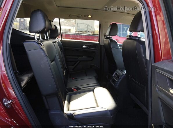 1V2ER2CA0JC515199 2018 VOLKSWAGEN ATLAS Red Vista de la etiqueta del VIN