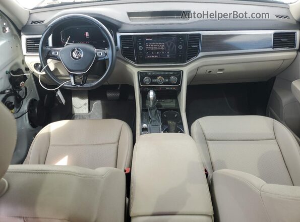 1V2ER2CA1KC587093 2019 VOLKSWAGEN ATLAS White წინა პანელის ხედი