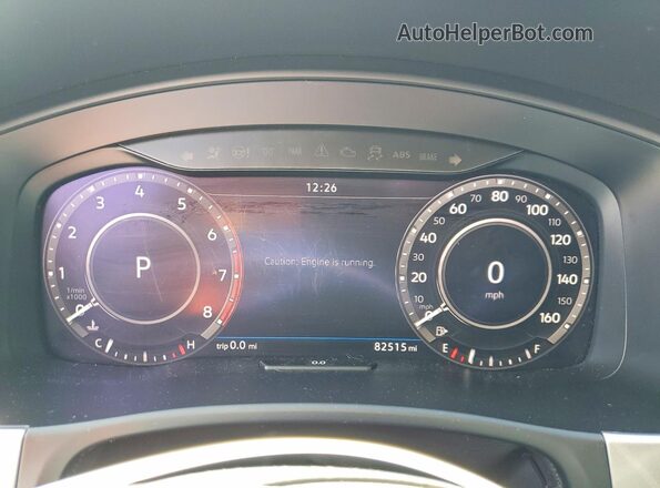 1V2ER2CA2KC506716 2019 VOLKSWAGEN ATLAS Gray Vista del cuadro de instrumentos