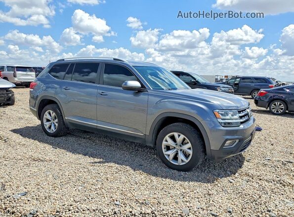 1V2ER2CA2KC506716 2019 VOLKSWAGEN ATLAS Gray Delantero derecho