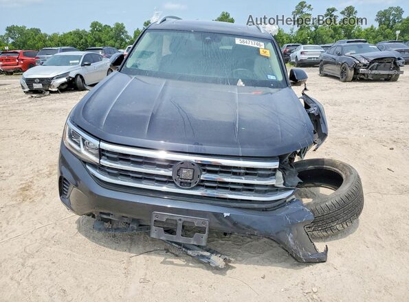 1V2ER2CA7MC584282 2021 VOLKSWAGEN ATLAS Black Widok z przodu