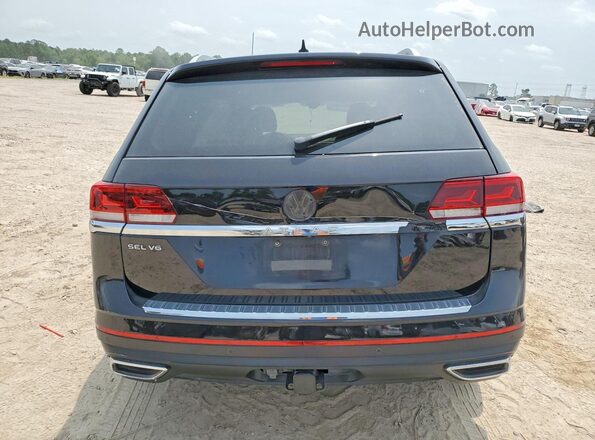 1V2ER2CA7MC584282 2021 VOLKSWAGEN ATLAS Black Widok z tyłu