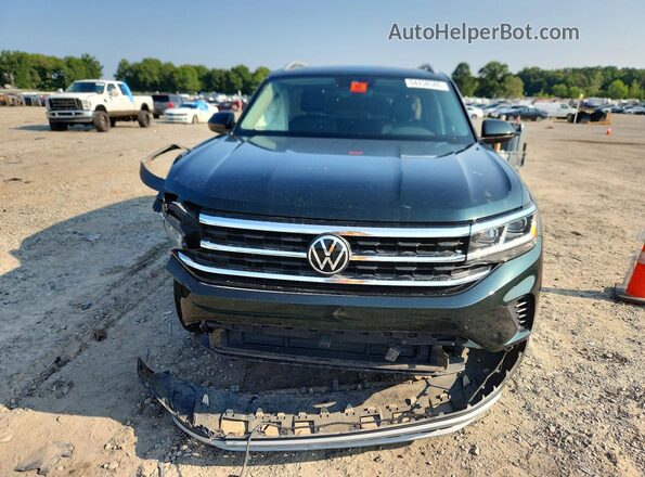 1V2ER2CA8MC504732 2021 VOLKSWAGEN ATLAS Green წინა ხედი