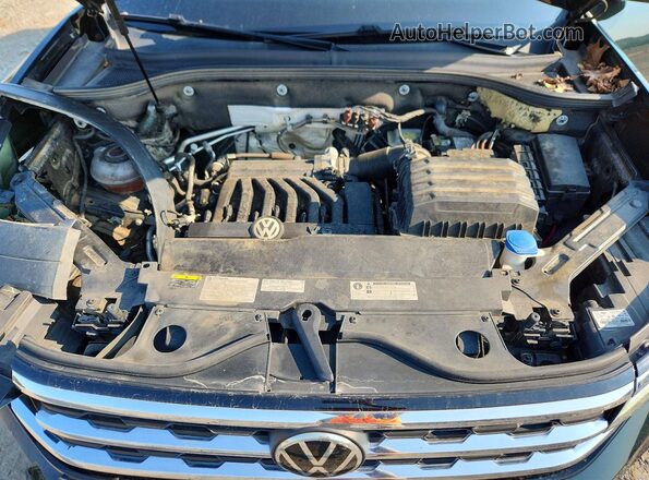 1V2ER2CA8MC504732 2021 VOLKSWAGEN ATLAS Green უკანა სალონის ხედი