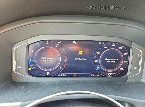 1V2ER2CA8MC504732 2021 VOLKSWAGEN ATLAS Green ხელსაწყოთა პანელის ხედი