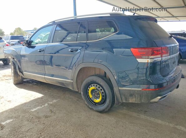 1V2ER2CA8MC530277 2021 VOLKSWAGEN ATLAS Blue Задня ліва чверть