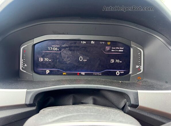 1V2FE2CA1PC218130 2023 VOLKSWAGEN ATLAS Черный Вид салона спереди