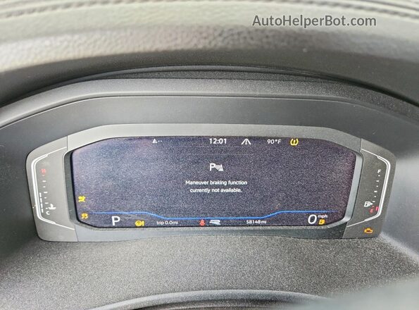 1V2FE2CA4MC234883 2021 VOLKSWAGEN ATLAS Gray Widok zestawu wskaźników