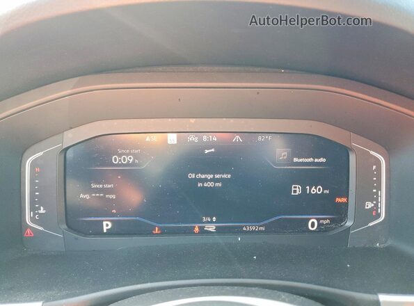 1V2FE2CA5PC228644 2023 VOLKSWAGEN ATLAS Gray Instrument cluster view
