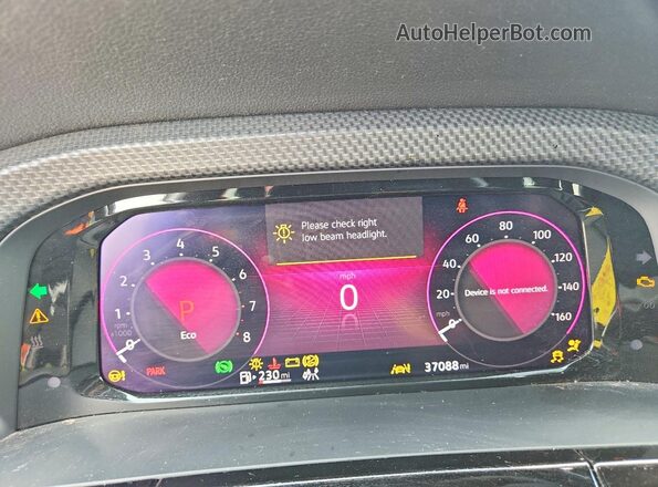 1V2FE2CA7RC261910 2024 VOLKSWAGEN ATLAS Black Vista del cuadro de instrumentos