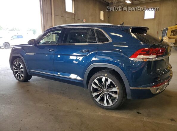 1V2FE2CAXNC204353 2022 VOLKSWAGEN ATLAS Blue Tył lewy