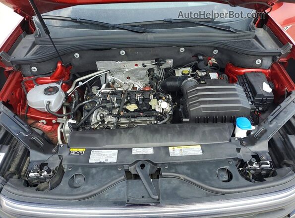 1V2FE2CAXRC208375 2024 VOLKSWAGEN ATLAS Red Engine compartment view