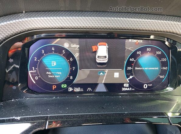 1V2FE2CAXSC221665 2025 VOLKSWAGEN ATLAS Black Instrument cluster view