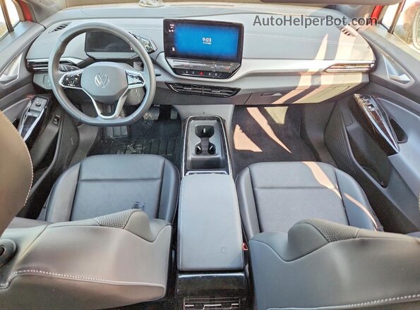 1V2FMPE87PC014216 2023 VOLKSWAGEN ID.4 Maroon Widok deski rozdzielczej