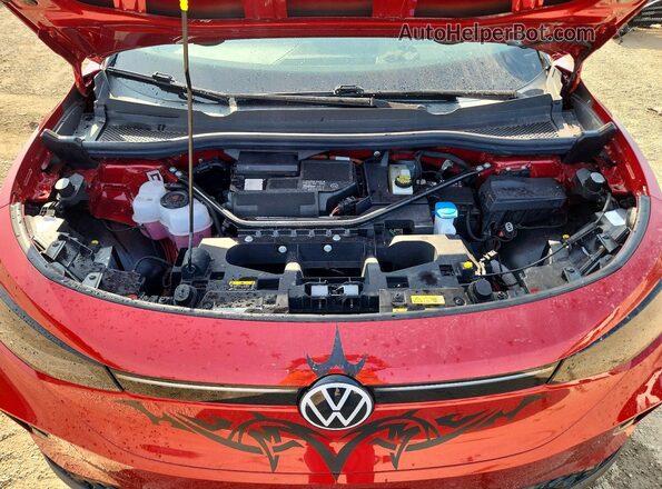 1V2FMPE87PC014216 2023 VOLKSWAGEN ID.4 Maroon Widok komory silnika