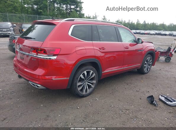 1V2FR2CA2MC604569 2021 VOLKSWAGEN ATLAS Red Задня права чверть