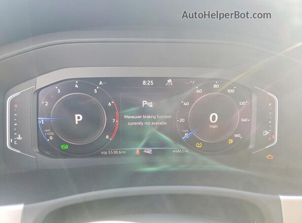 1V2FR2CA2PC502290 2023 VOLKSWAGEN ATLAS White ხელსაწყოთა პანელის ხედი