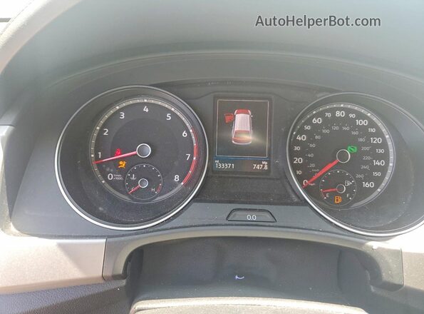 1V2FR2CA7LC502988 2020 VOLKSWAGEN ATLAS White Instrument cluster view