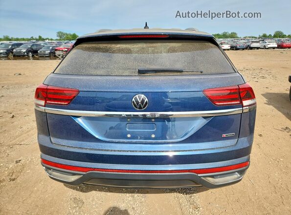 1V2GC2CA7MC227291 2021 VOLKSWAGEN ATLAS Blue Widok z tyłu