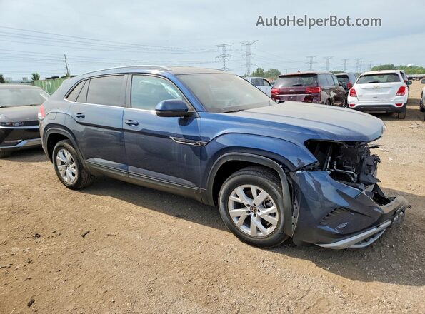 1V2GC2CA7MC227291 2021 VOLKSWAGEN ATLAS Blue Przód prawy