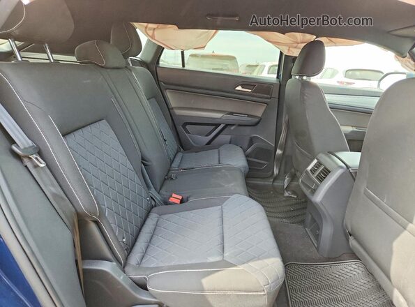 1V2GC2CA7MC227291 2021 VOLKSWAGEN ATLAS Blue Widok tylnych siedzeń