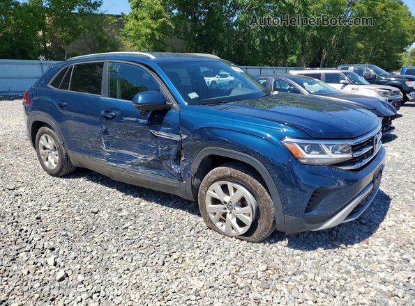1V2GC2CA8MC208779 2021 VOLKSWAGEN ATLAS Blue Front right