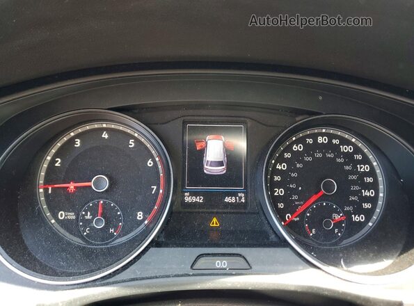 1V2GC2CA8MC208779 2021 VOLKSWAGEN ATLAS Blue Instrument cluster view