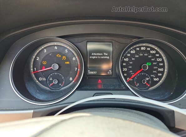 1V2GR2CA8JC545060 2018 VOLKSWAGEN ATLAS Blue ხელსაწყოთა პანელის ხედი
