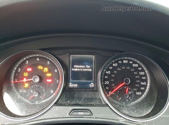 1V2GR2CA8KC536702 2019 VOLKSWAGEN ATLAS White Widok zestawu wskaźników