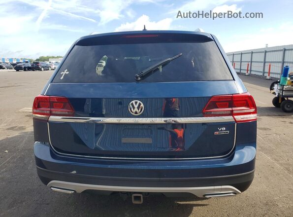1V2GR2CA9KC596715 2019 VOLKSWAGEN ATLAS Blue Vista trasera
