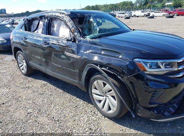 1V2HC2CAXMC233459 2021 VOLKSWAGEN ATLAS Black Widok z przodu