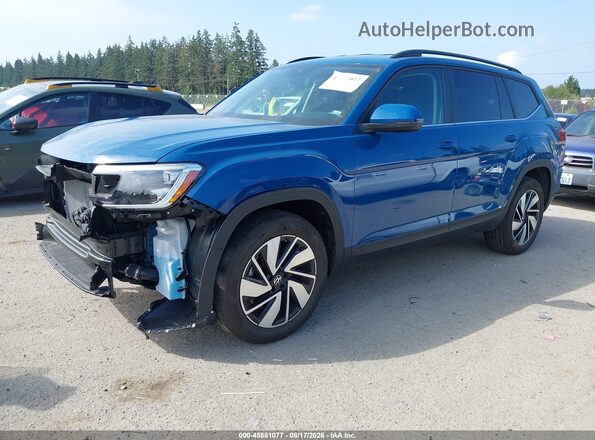 1V2HN2CA7TC568395 2026 VOLKSWAGEN ATLAS Синий Передняя левая четверть