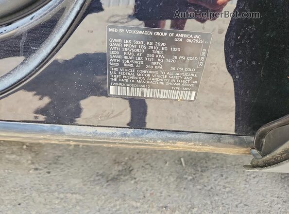 1V2HR2CA0SC565812 2025 VOLKSWAGEN ATLAS Black Vista del compartimento del motor