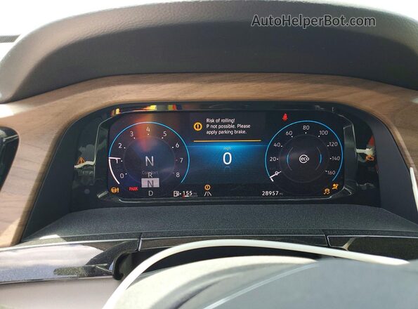 1V2HR2CA0SC565812 2025 VOLKSWAGEN ATLAS Black Widok zestawu wskaźników