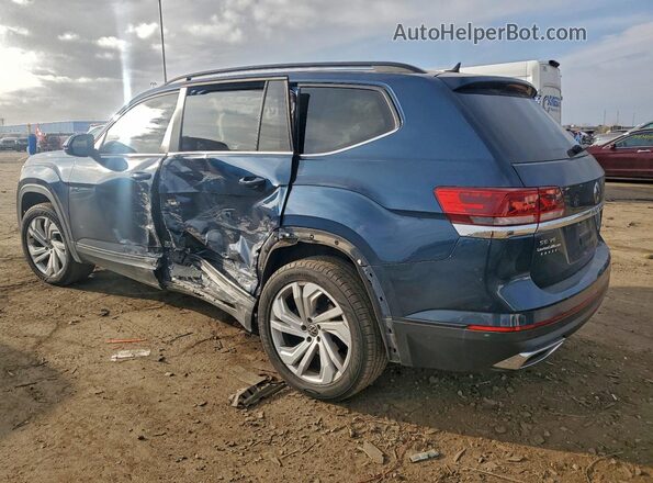 1V2HR2CA2MC553258 2021 VOLKSWAGEN ATLAS Blue Rear left