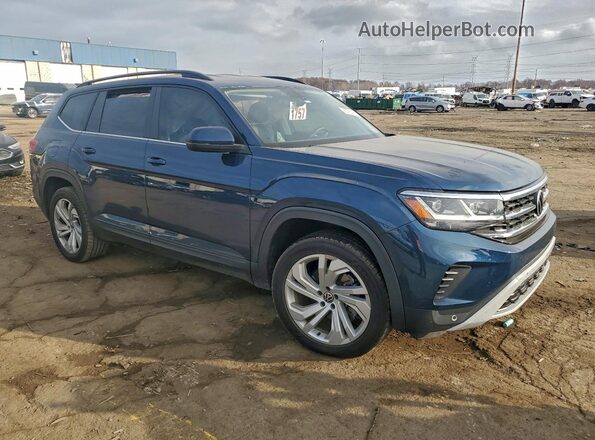1V2HR2CA2MC553258 2021 VOLKSWAGEN ATLAS Blue Front right
