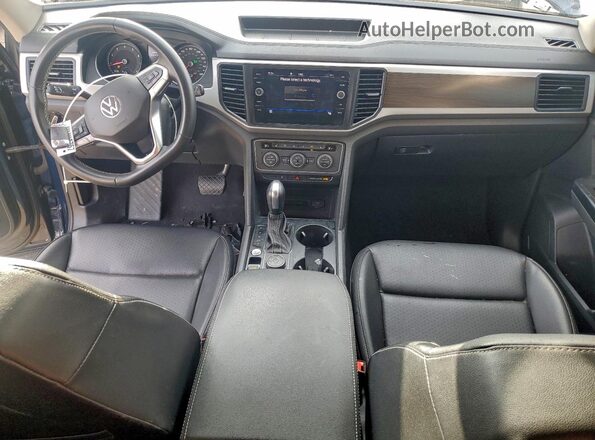 1V2HR2CA2MC553258 2021 VOLKSWAGEN ATLAS Blue Dashboard view