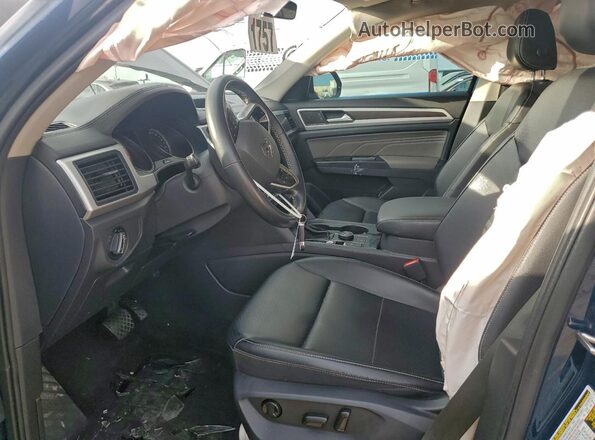 1V2HR2CA2MC553258 2021 VOLKSWAGEN ATLAS Blue Front interior view