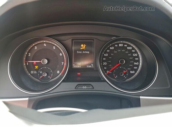 1V2HR2CA2MC553258 2021 VOLKSWAGEN ATLAS Blue Instrument cluster view