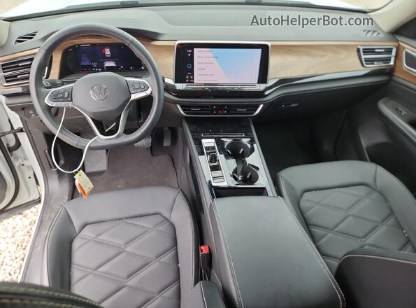 1V2HR2CA3RC559755 2024 VOLKSWAGEN ATLAS White წინა პანელის ხედი