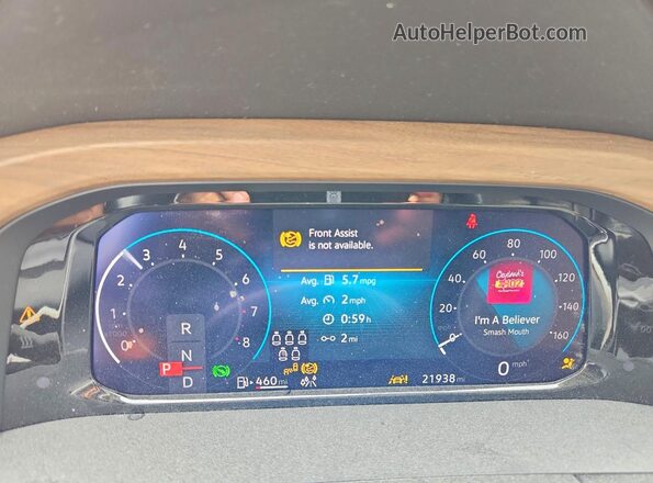 1V2HR2CA5RC593521 2024 VOLKSWAGEN ATLAS White Widok zestawu wskaźników