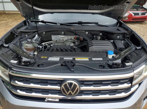 1V2HR2CA7MC552896 2021 VOLKSWAGEN ATLAS Silver Widok komory silnika