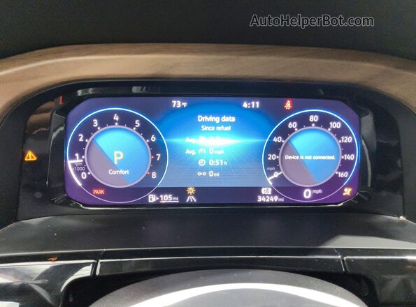 1V2HR2CA7SC575625 2025 VOLKSWAGEN ATLAS White Vista del cuadro de instrumentos