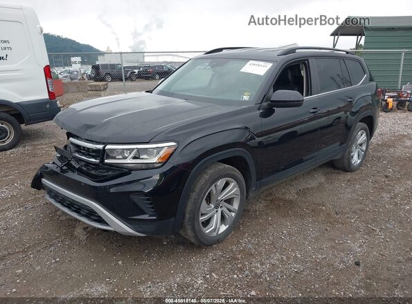 1V2HR2CAXMC591854 2021 VOLKSWAGEN ATLAS Black Przód lewy