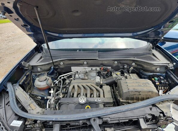 1V2HR2CAXNC520977 2022 VOLKSWAGEN ATLAS Blue Engine compartment view