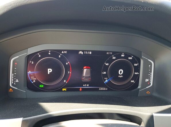 1V2JC2CA9PC201639 2023 VOLKSWAGEN ATLAS Черный Вид щитка приборов