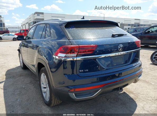 1V2JE2CA4MC229029 2021 VOLKSWAGEN ATLAS Blue Trasero izquierdo