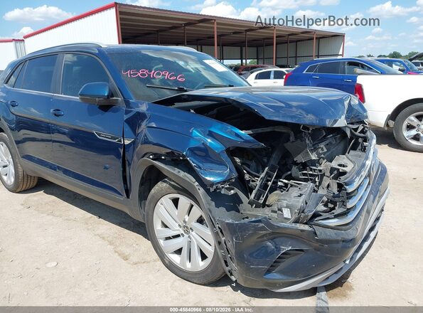 1V2JE2CA4MC229029 2021 VOLKSWAGEN ATLAS Blue Vista frontal