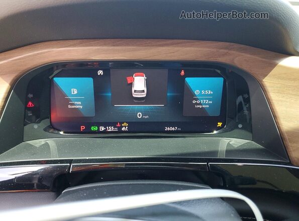 1V2JR2CA2RC589430 2024 VOLKSWAGEN ATLAS White Instrument cluster view