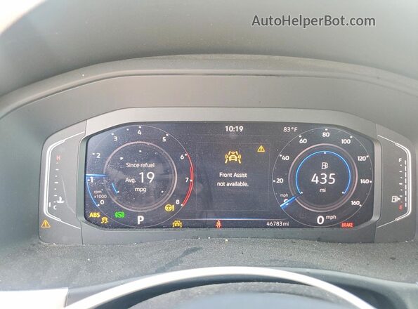 1V2JR2CA7PC533304 2023 VOLKSWAGEN ATLAS White Instrument cluster view